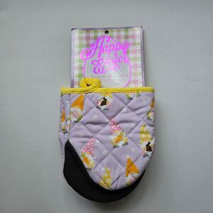 CLEARANCE Easter Spring Gnome Mini Oven Mitts 2 Pc Floral Bloom Seasonal Kitchen
